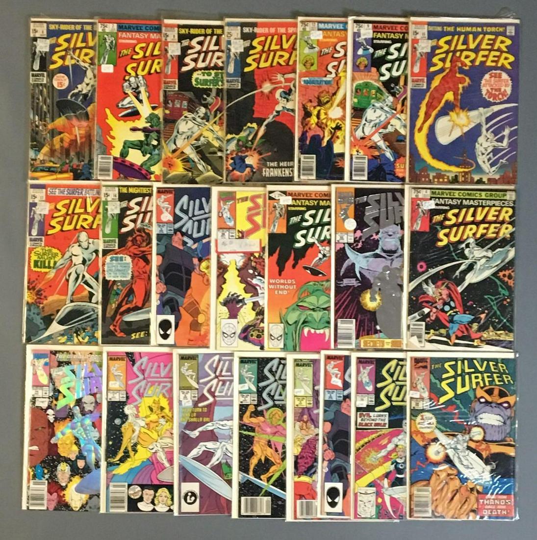 Group of 22 Marvel Comics The Silver Surfer Comic Books (1 of 7)