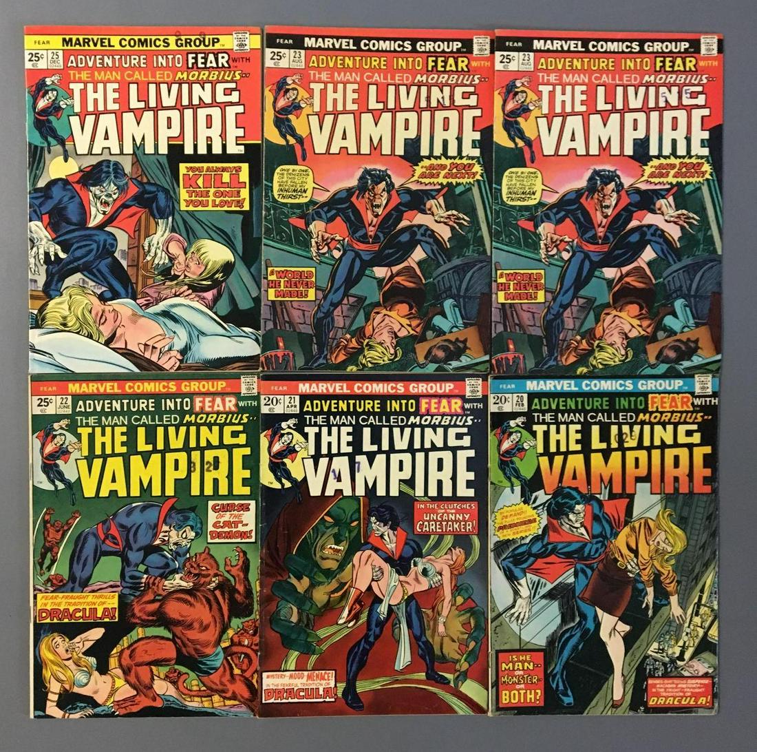 Group of 6 Marvel Comics The Living Vampire Comic Books (1 of 7)