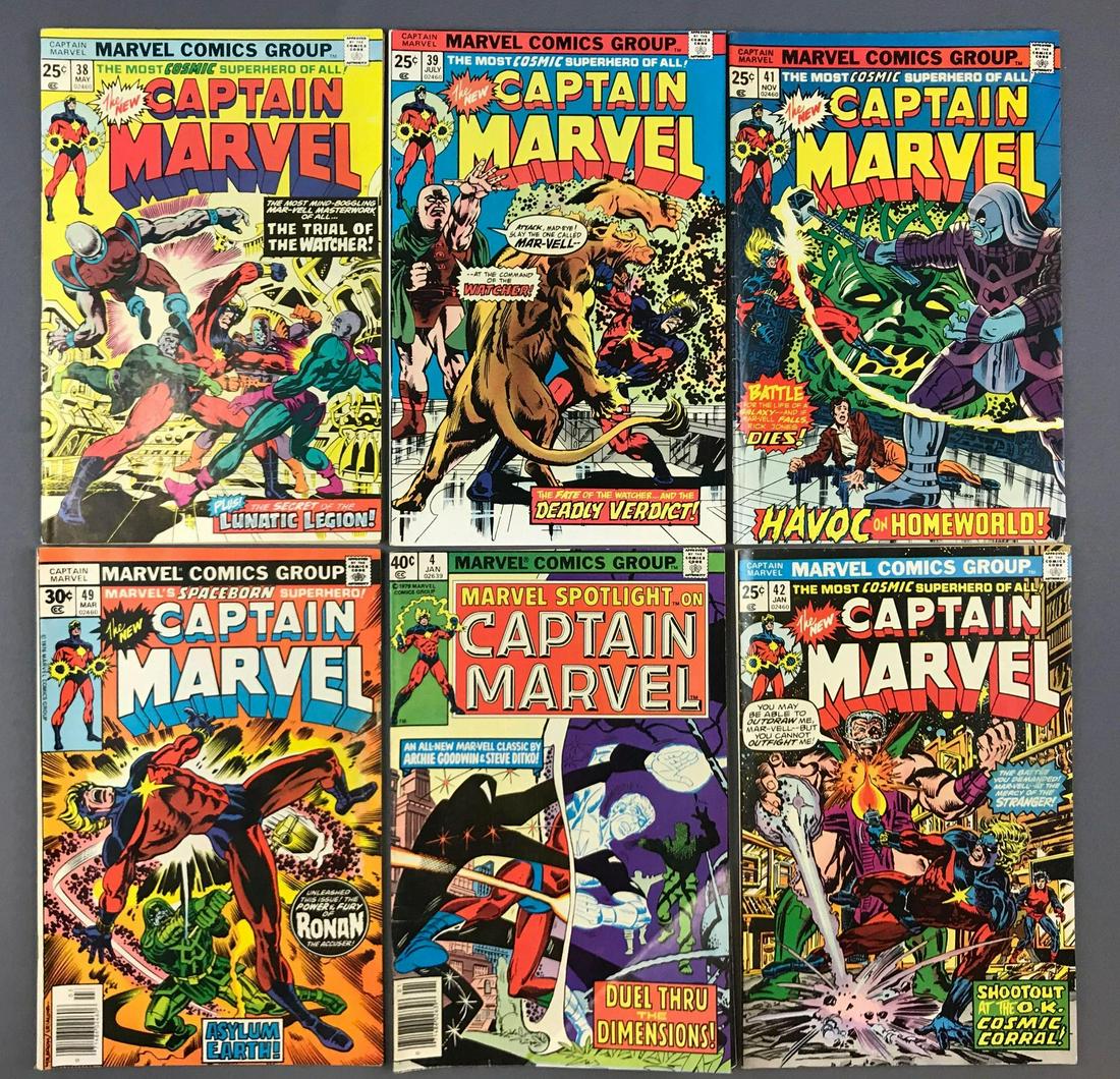 Group of 6 Marvel Comics Captain Marvel Comic Books (1 of 6)