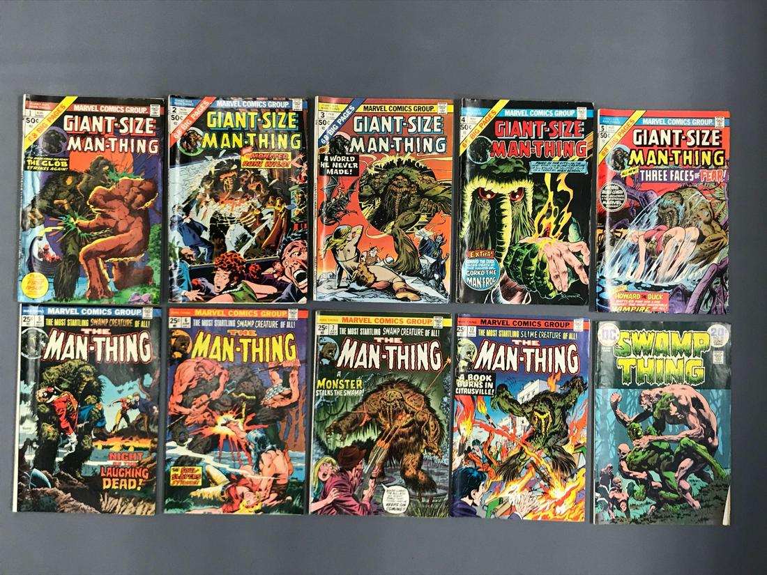 Group of 10 Marvel Comics The Man-Thing and more Comic (1 of 4)