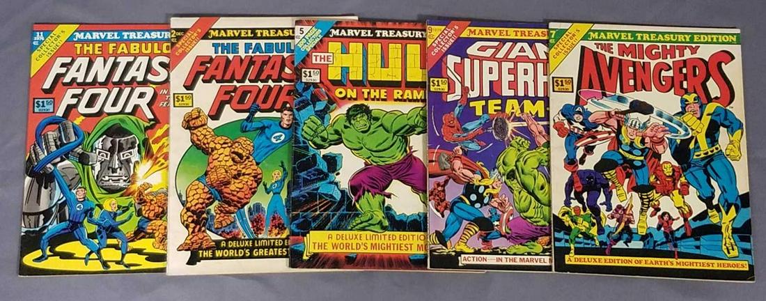 Group of 5 Marvel Treasury Edition Large Comic Books (1 of 1)