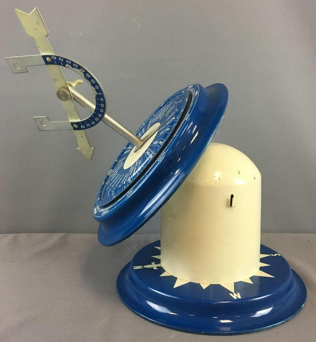 Vintage Metal Zodiac Calendar: 14 x 13 inches