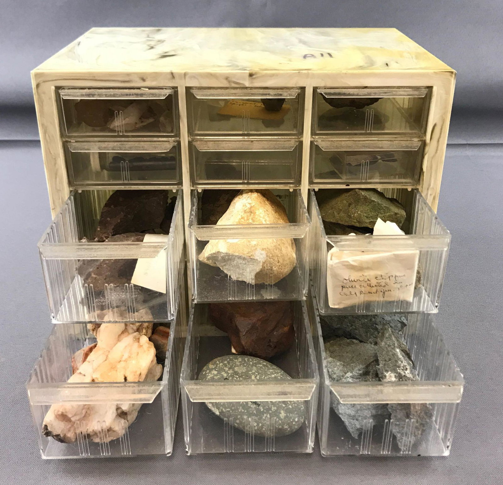 Group of Geological Stones and Rocks: Collected from various places, some labeled and dated