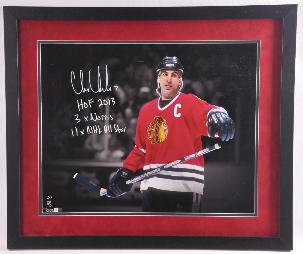Chicago Blackhawk Chris Chelios Signed Photograph with (1 of 2)