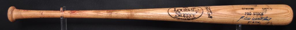 Signed Milwaukee Braves Eddie Mathews Baseball Bat (1 of 3)