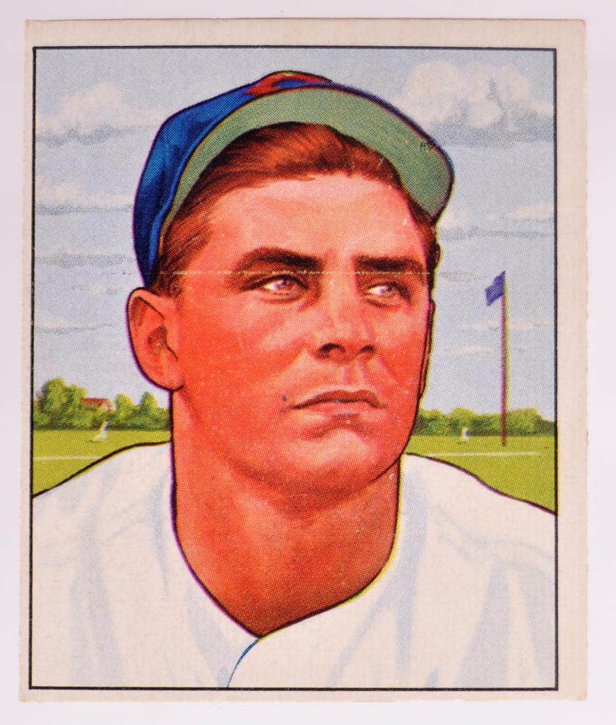 1950 Bowman Cincinnati Reds Ted Kluszewski Baseball (1 of 2)