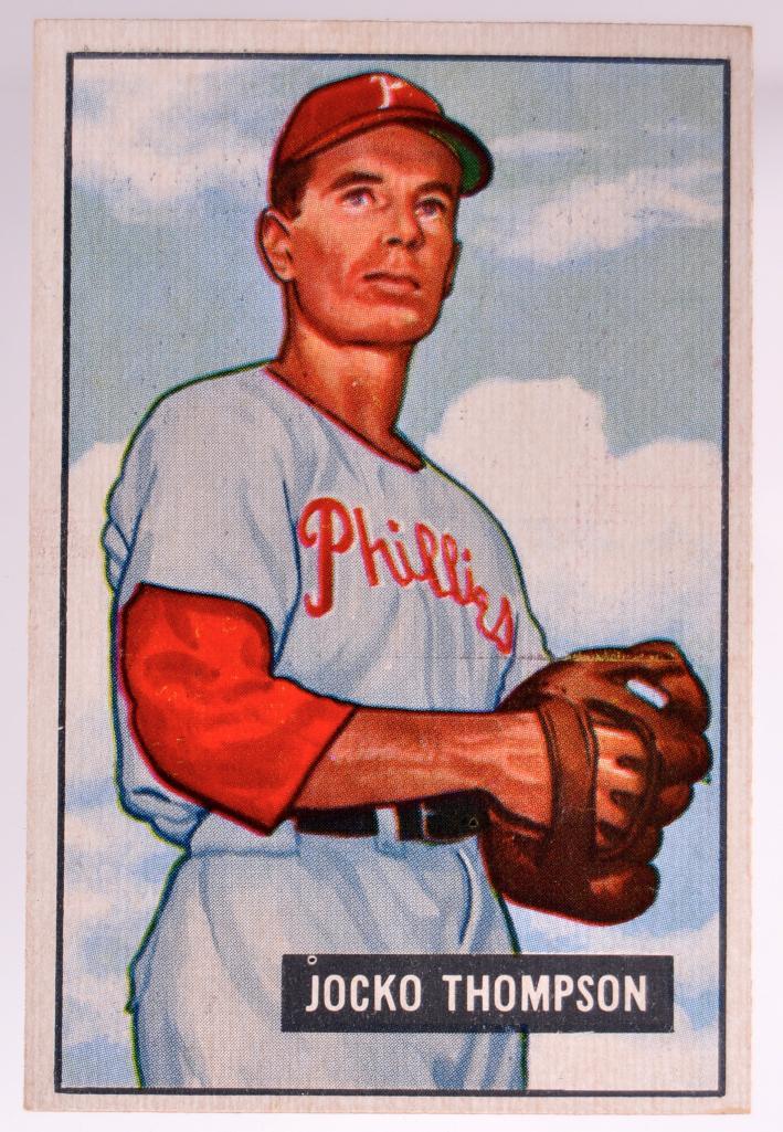 1951 Bowman Philadelphia Phillies Jocko Thompson (1 of 2)