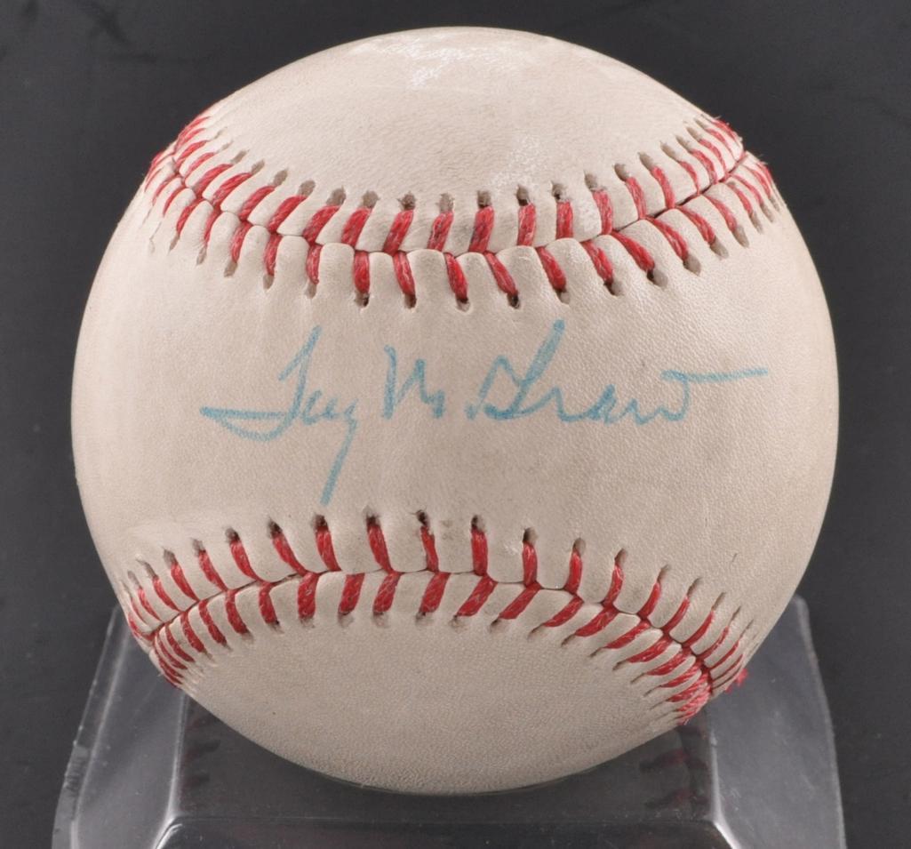 Late Addition: Signed Tug McGraw Baseball (1 of 3)
