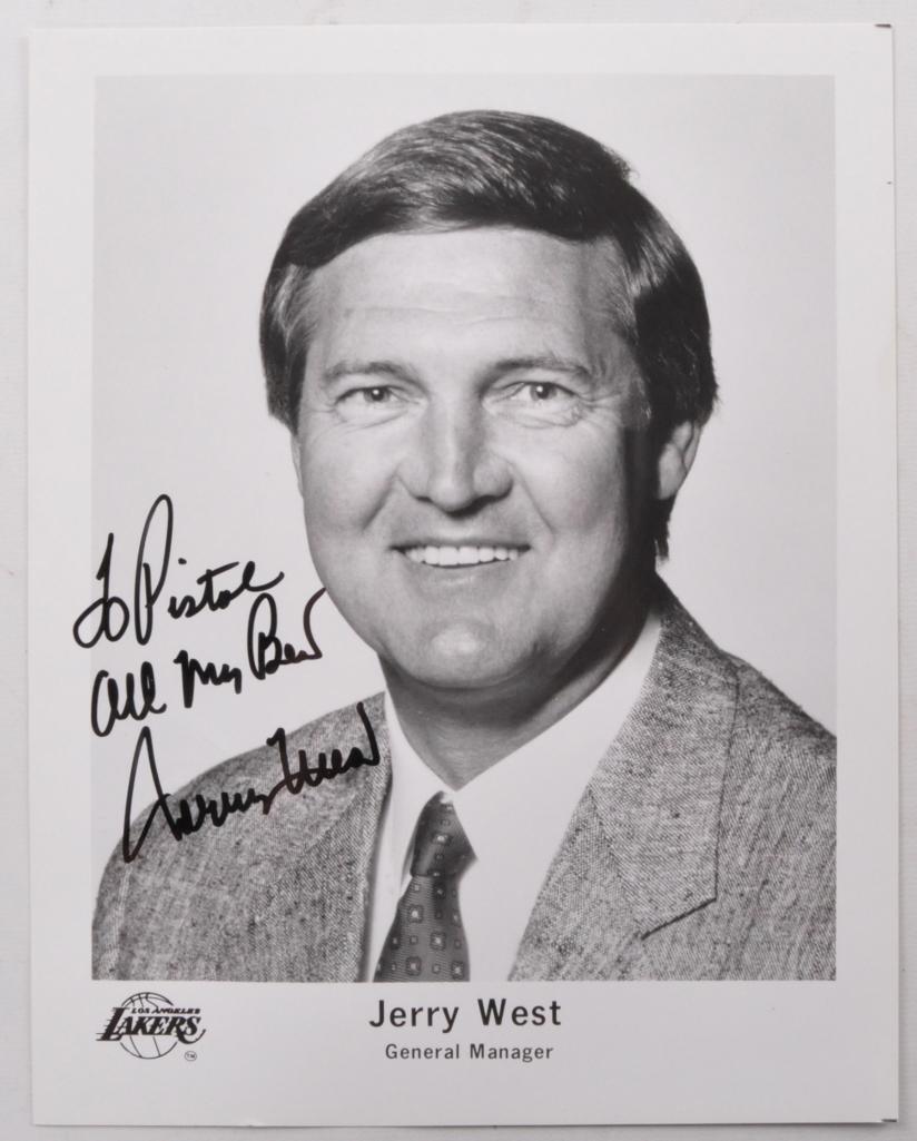 Late Addition: Signed LA LAkers GM Jerry West (1 of 2)