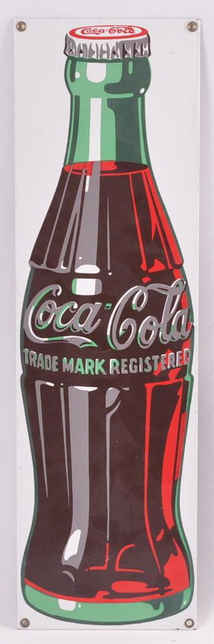 1948 Porcelain Metal Coca Cola Advertising Sign Jun 23 2019 Taurus Auctions In Nj