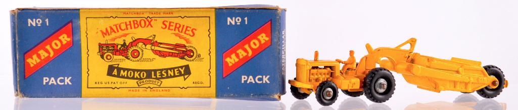 Matchbox Major Pack No. 1 Caterpillar Earth Mover: Some Rust on Axels, A Lesney Product, Made in England