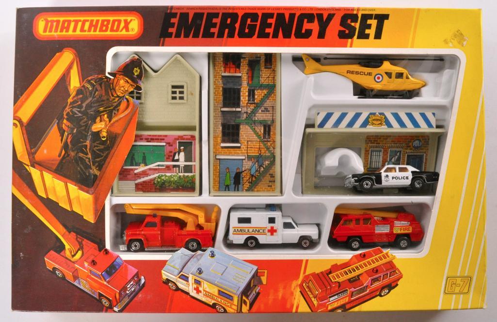 Matchbox G-7 Emergency Set in Original Packaging: A Lesney Product Made in England, New in Original Packaging