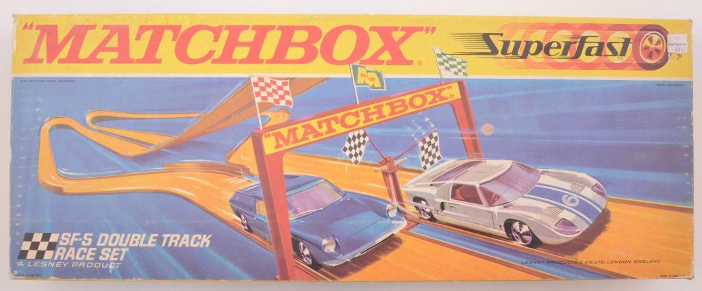 Matchbox Superfast SF-5 Double Track Race Set in: Missing 2 Cars, Unknown Completion. Lesney