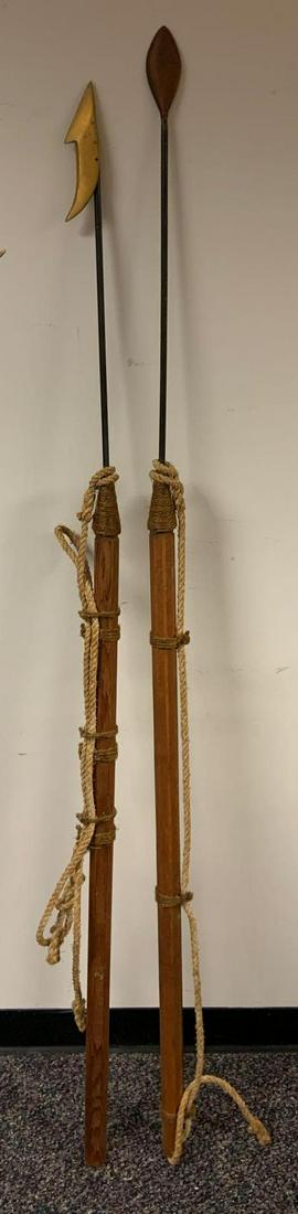 Group of 2 Harpoons: Fantasy pieces, larger 71 inches