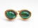 Lot of 2 Pairs : Tiger's Eye Cufflinks - Green and - 4