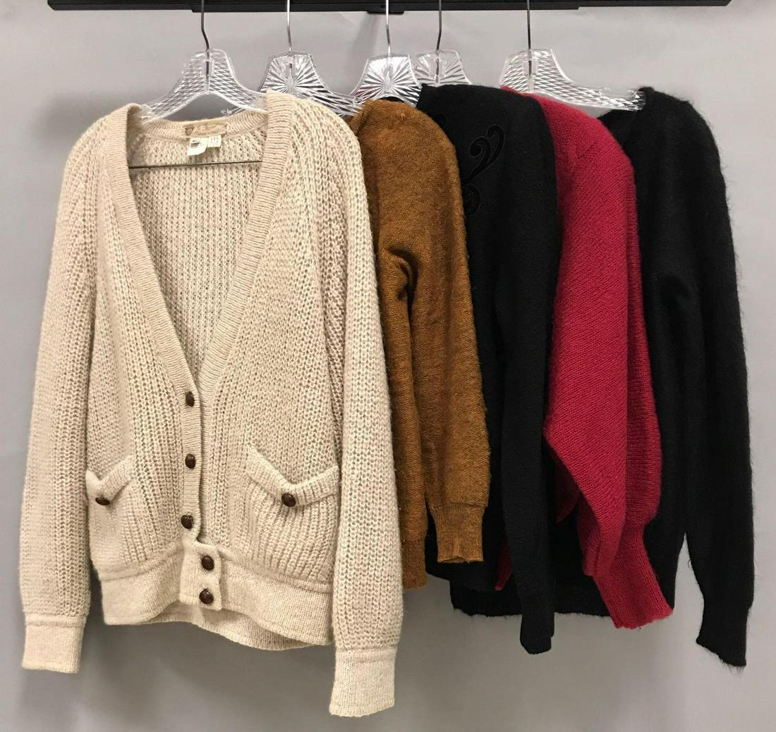 Group of 5 : Vintage Gucci Women's Knitted Tops: Size 40/42. mohair blend