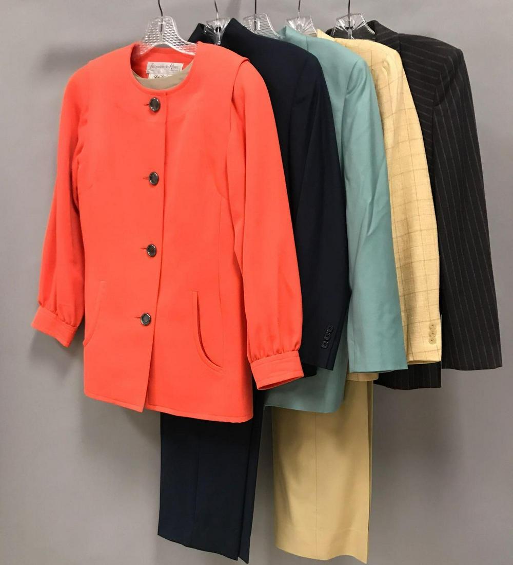 Group of 5 : Vintage Pants/Skirt Sets: Jacqueline Ribes, Paul Stewar, Feraud and more. Ribes 3 pc set wool set measurements (approximate) shoulder 16, waist 29, outside sleeve 24, inside 18, bust 40, length 25