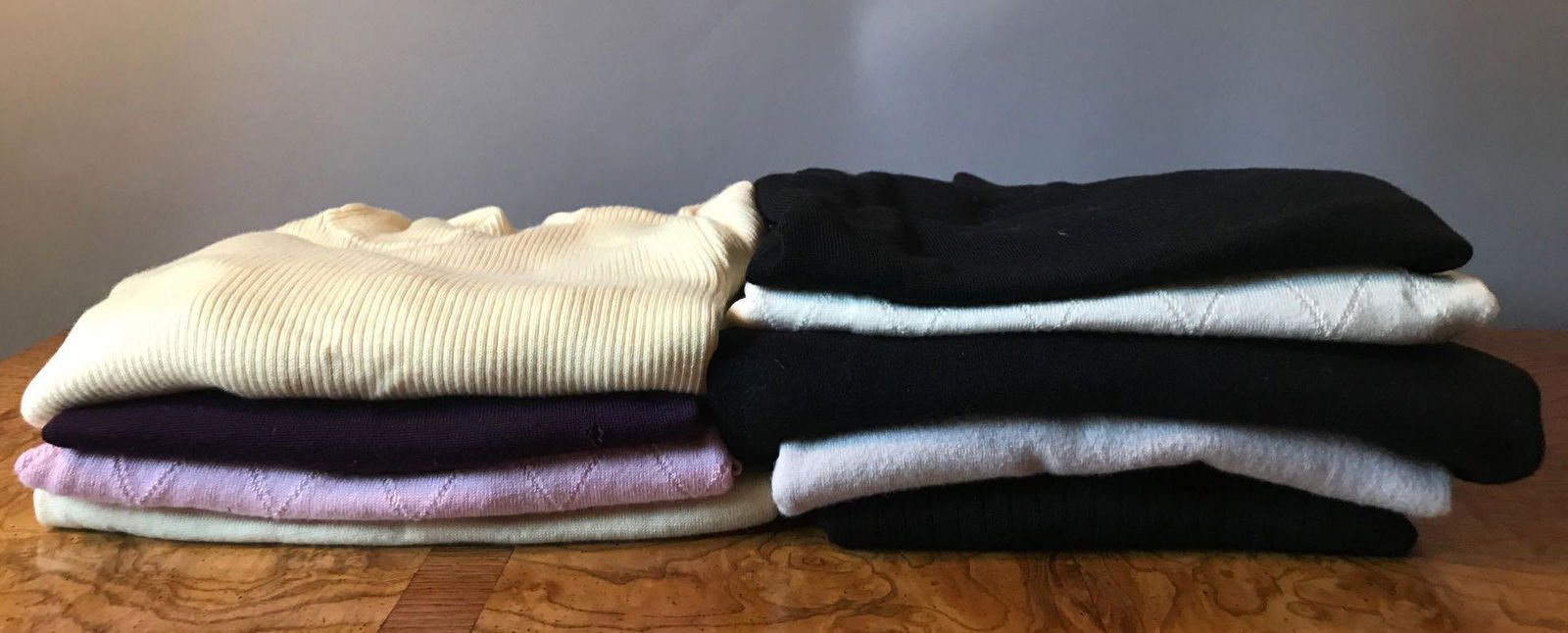 Group of 9 : Women's Merino Wool Sweaters: Women's Medium.