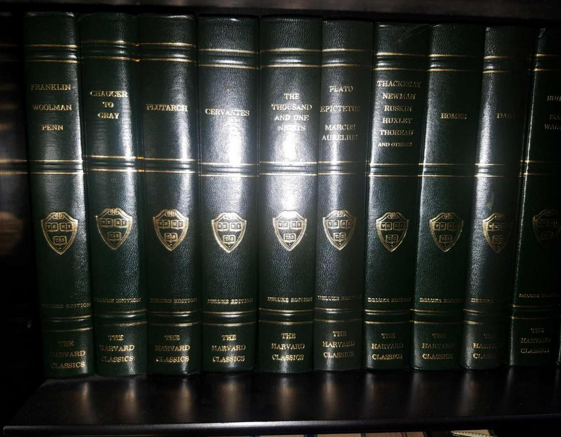 Group of 22 Volumes of 1937 Harvard Classics Deluxe: Includes Homer, Burke, Dante, Fitzgerald and more.