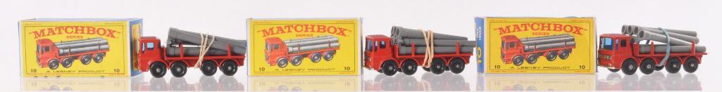 Group of 3 Matchbox No. 10 Pipe Truck Die-Cast Vehicles (1 of 5)