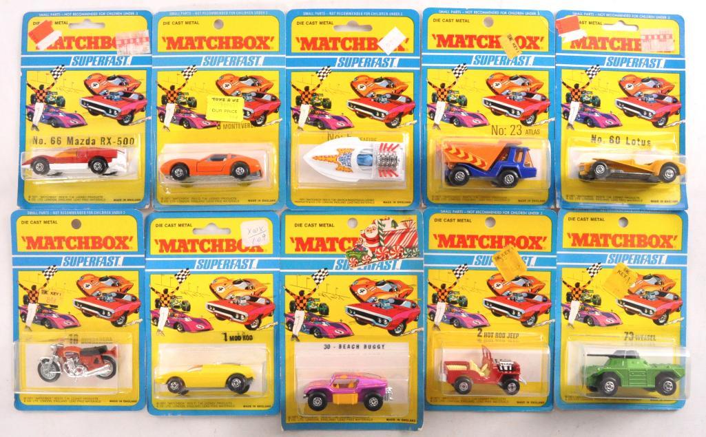 Group of 10 Matchbox Superfast Die-Cast Vehicles in (1 of 5)