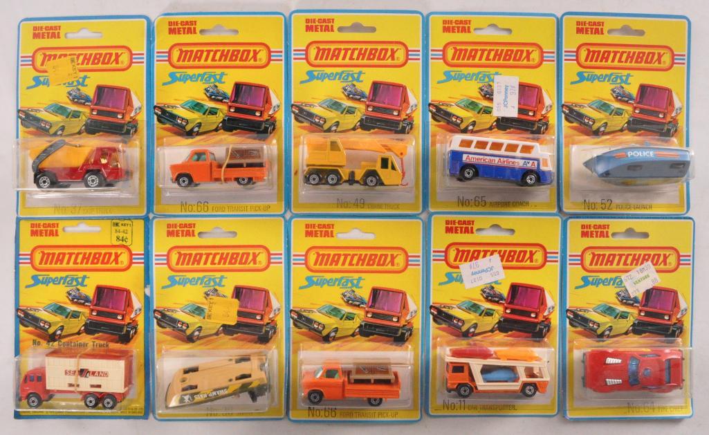 Group of 10 Matchbox Superfast Die-Cast Vehicles in (1 of 5)