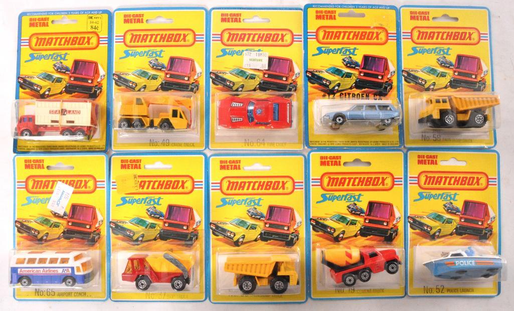 Group of 10 Matchbox Superfast Die-Cast Vehicles in (1 of 5)