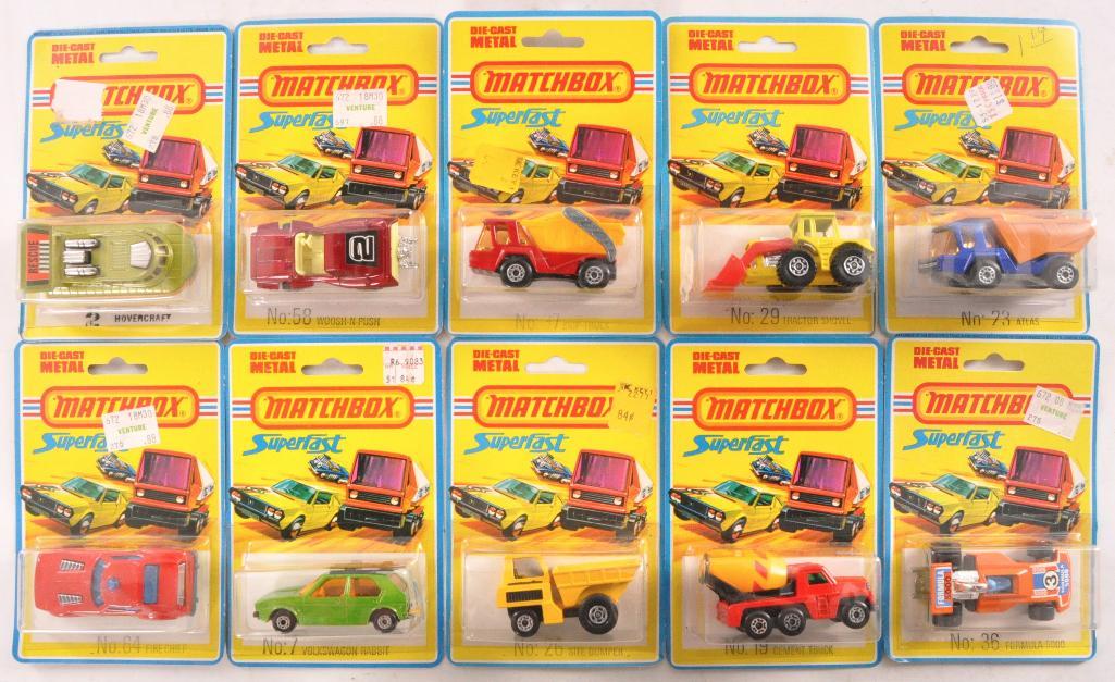 Group of 10 Matchbox Superfast Die-Cast Vehicles in (1 of 5)