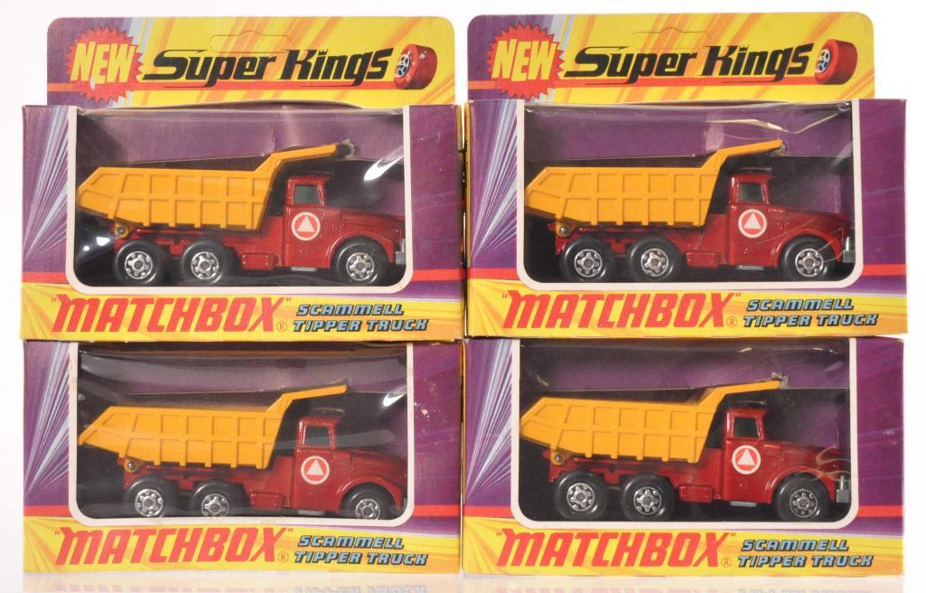 Group of 4 Matchbox Super Kings K-19 Scammell Tipper (1 of 2)