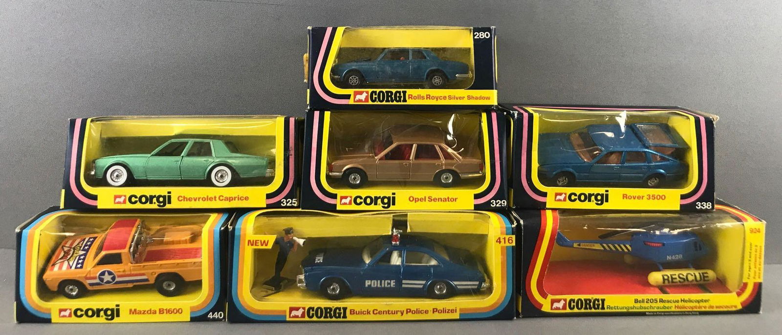 Group of 7 Corgi Toys Die-Cast Vehicles In Original (1 of 5)