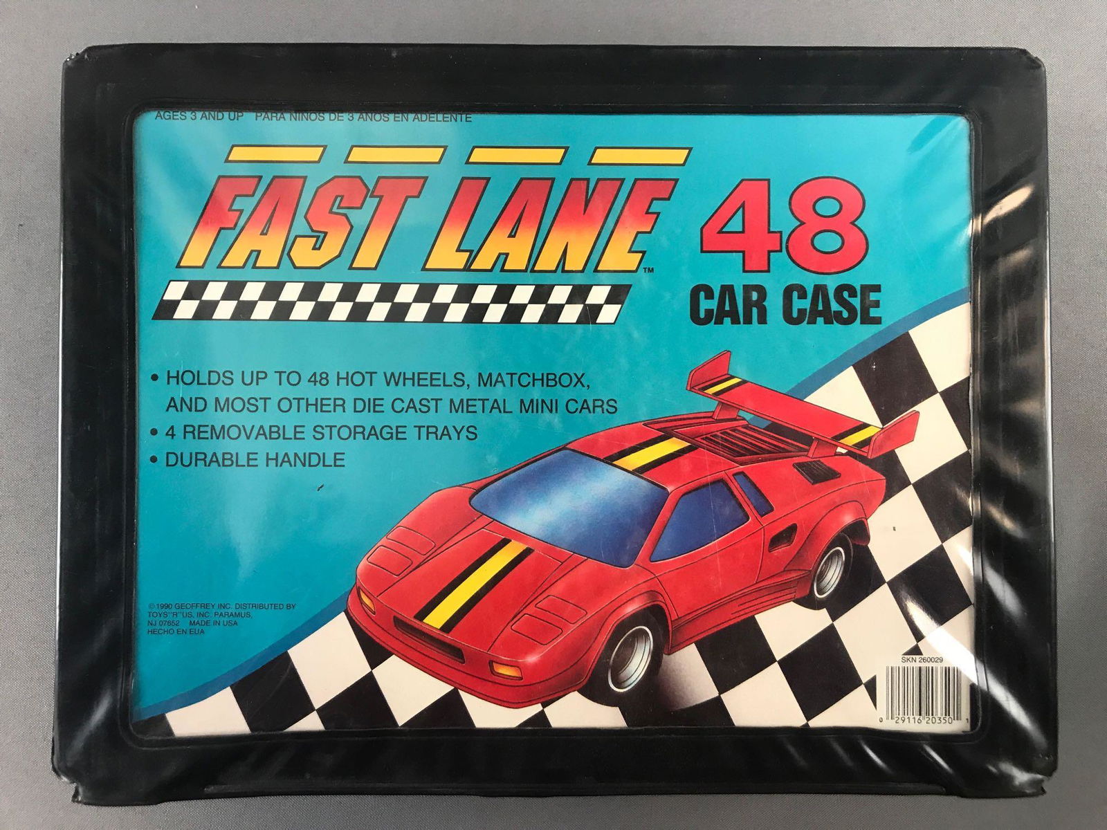 Fast Lane 48 Car Collector Case with 43 Die-Cast: All one Style, Hot Wheels Getty 83 Custom Corvette.