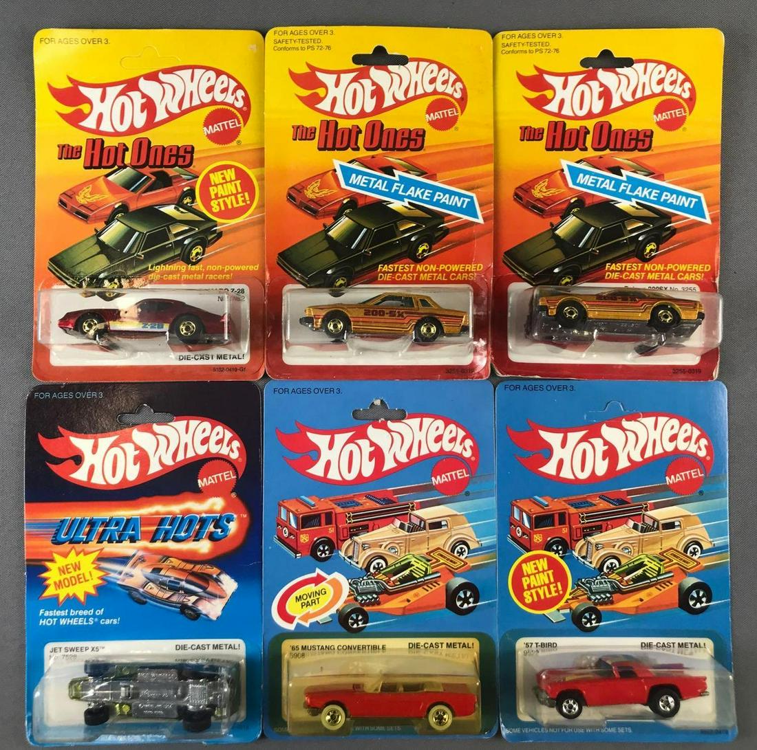 Group of 6 Hot Wheels Die-Cast Vehicles in Original: Includes Ultra Hots No. 7528, The Hot Ones No. 5182 Camaro Z-28 and more