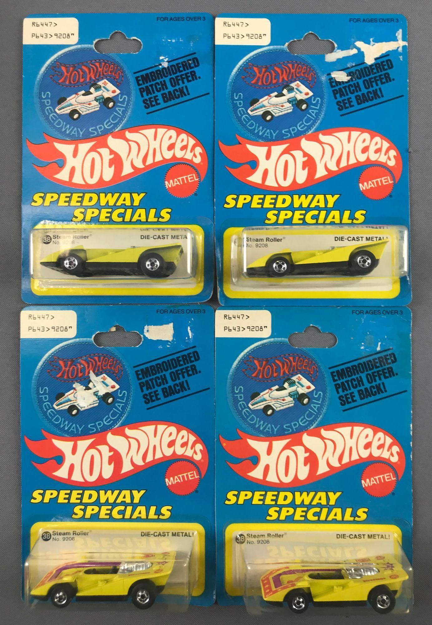 Group of 4 Hot Wheels Speedway Specials No. 9208 Steam: Like new condition.