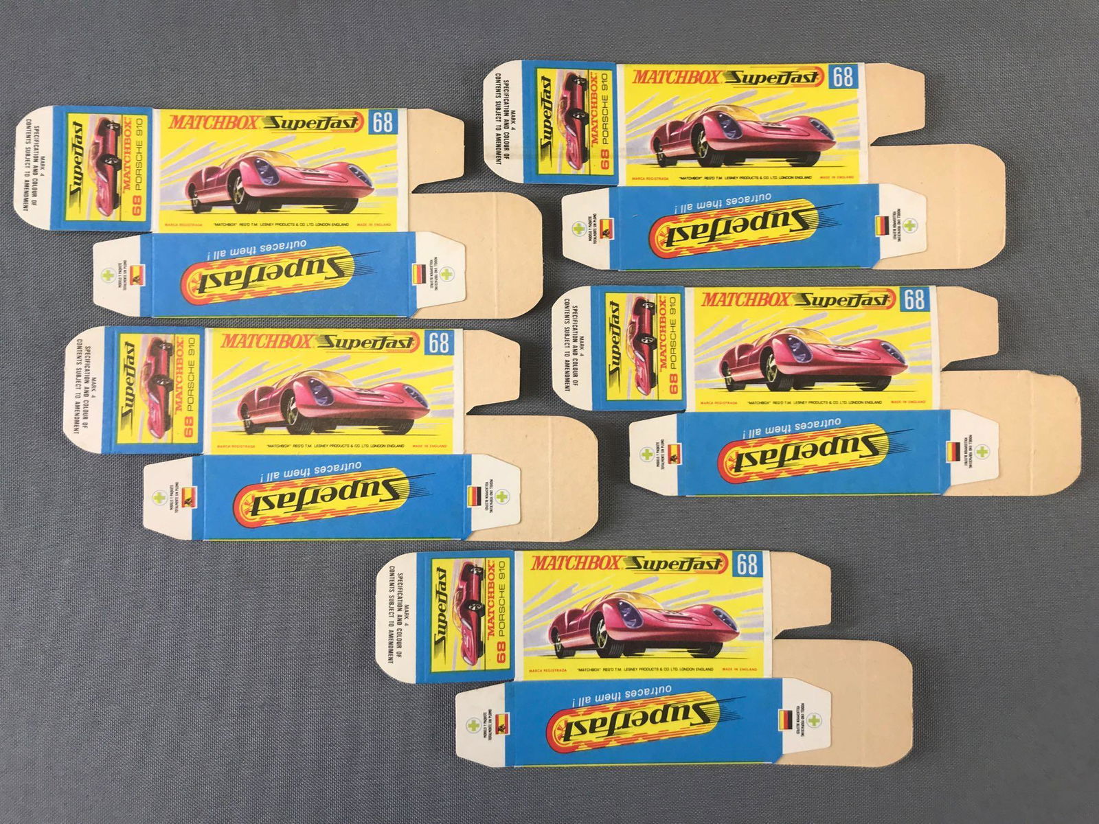 Group of 5 Matchbox G Type Boxes (1 of 1)