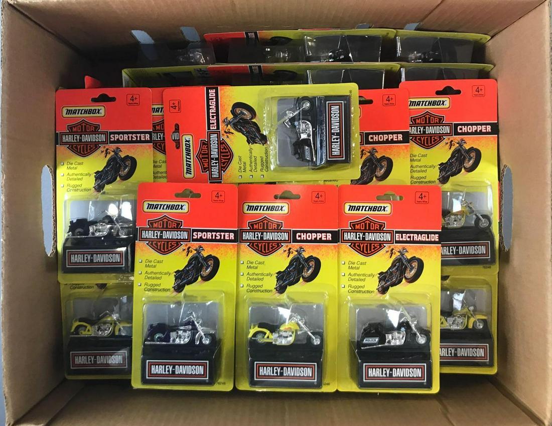 Group of 60 Matchbox Harley-Davidson Cycles Die-Cast (1 of 3)