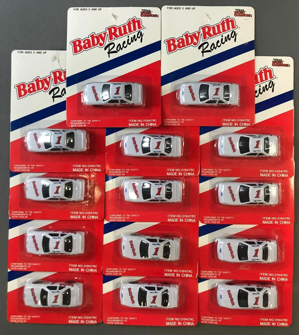 Group of 14 Racing Champions Baby Ruth Racing Die-Cast: Like new condition