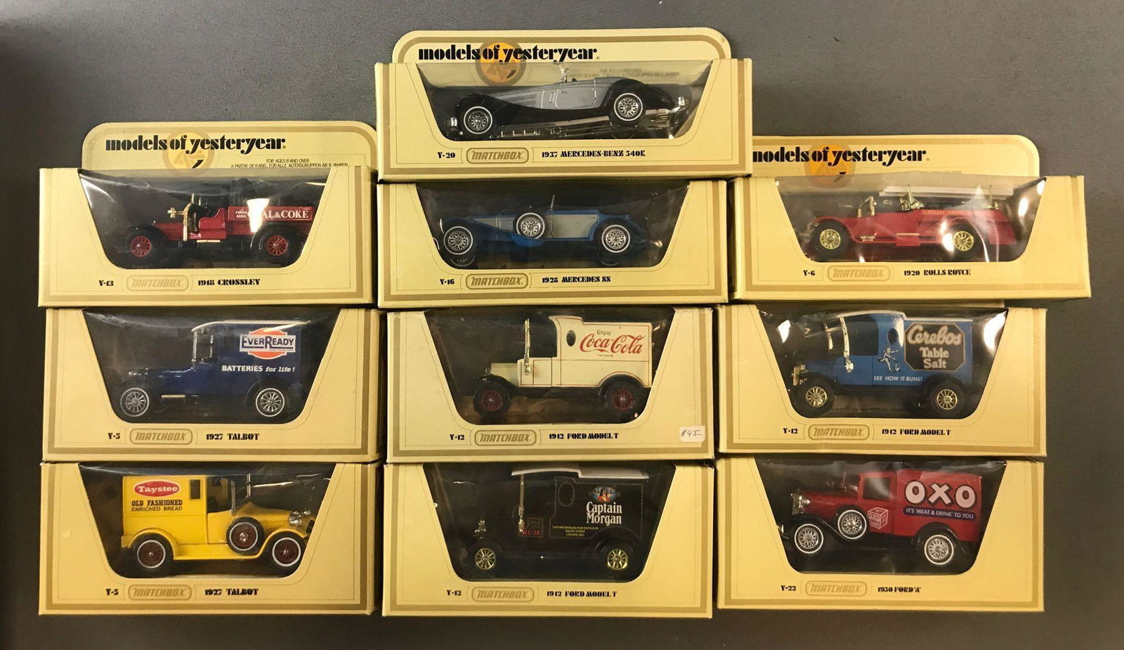 Group of 10 Matchbox Models of Yesteryear Die-Cast (1 of 5)