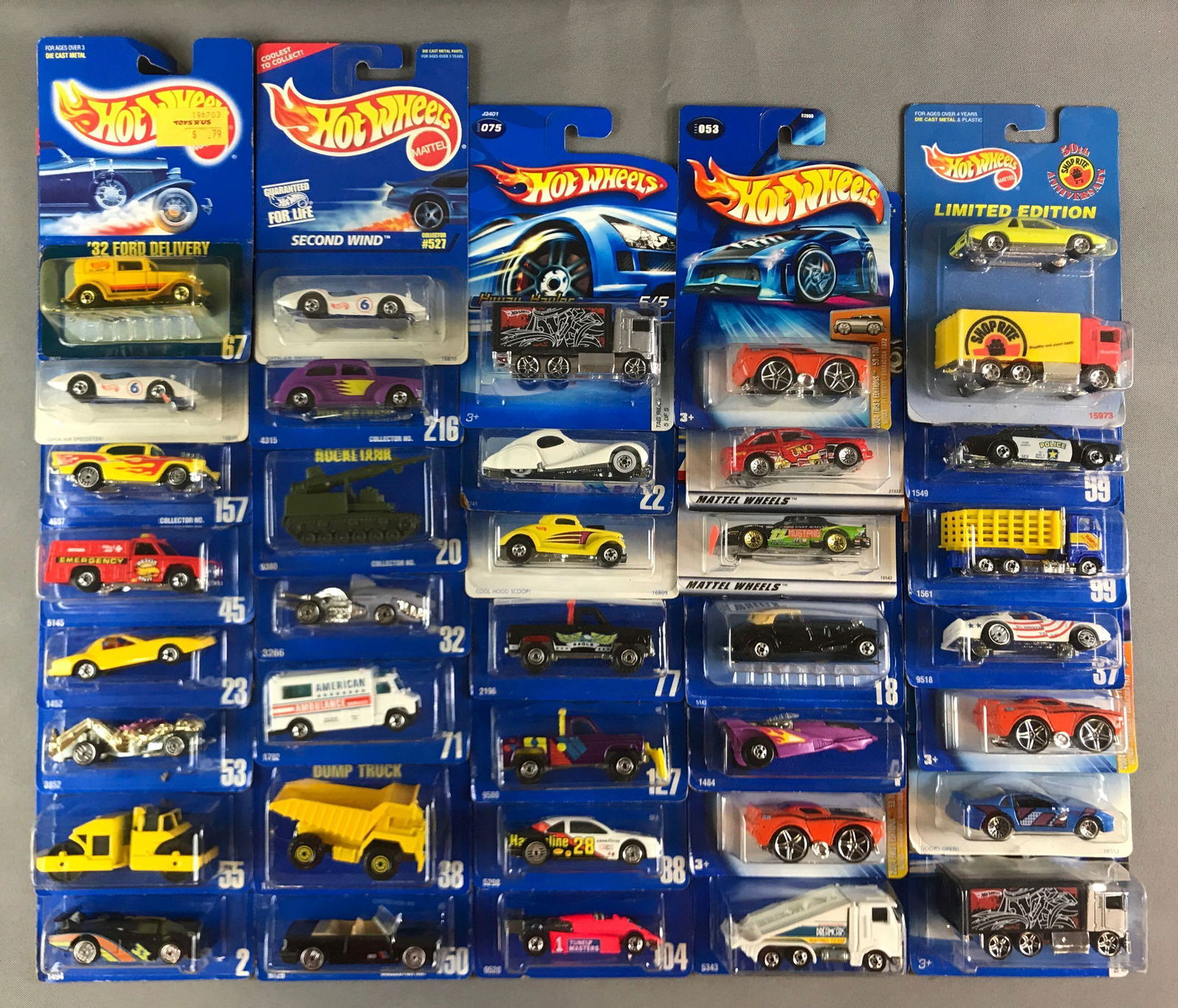 Group of 37 Hot Wheels Die Cast Vehicles in Original (1 of 4)