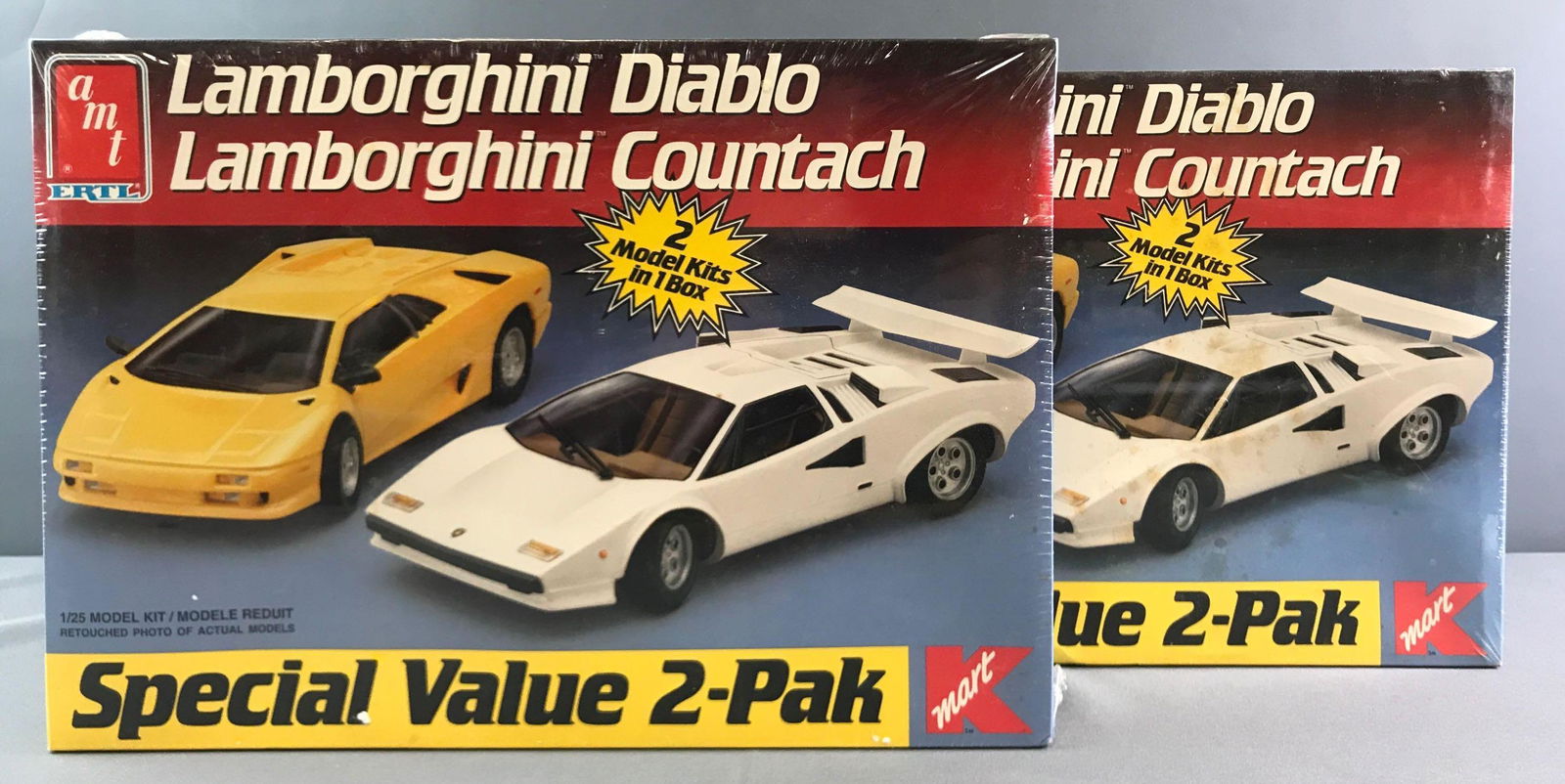Group of 2 Ertl Lamborghini Model Car Kits sealed in (1 of 4)