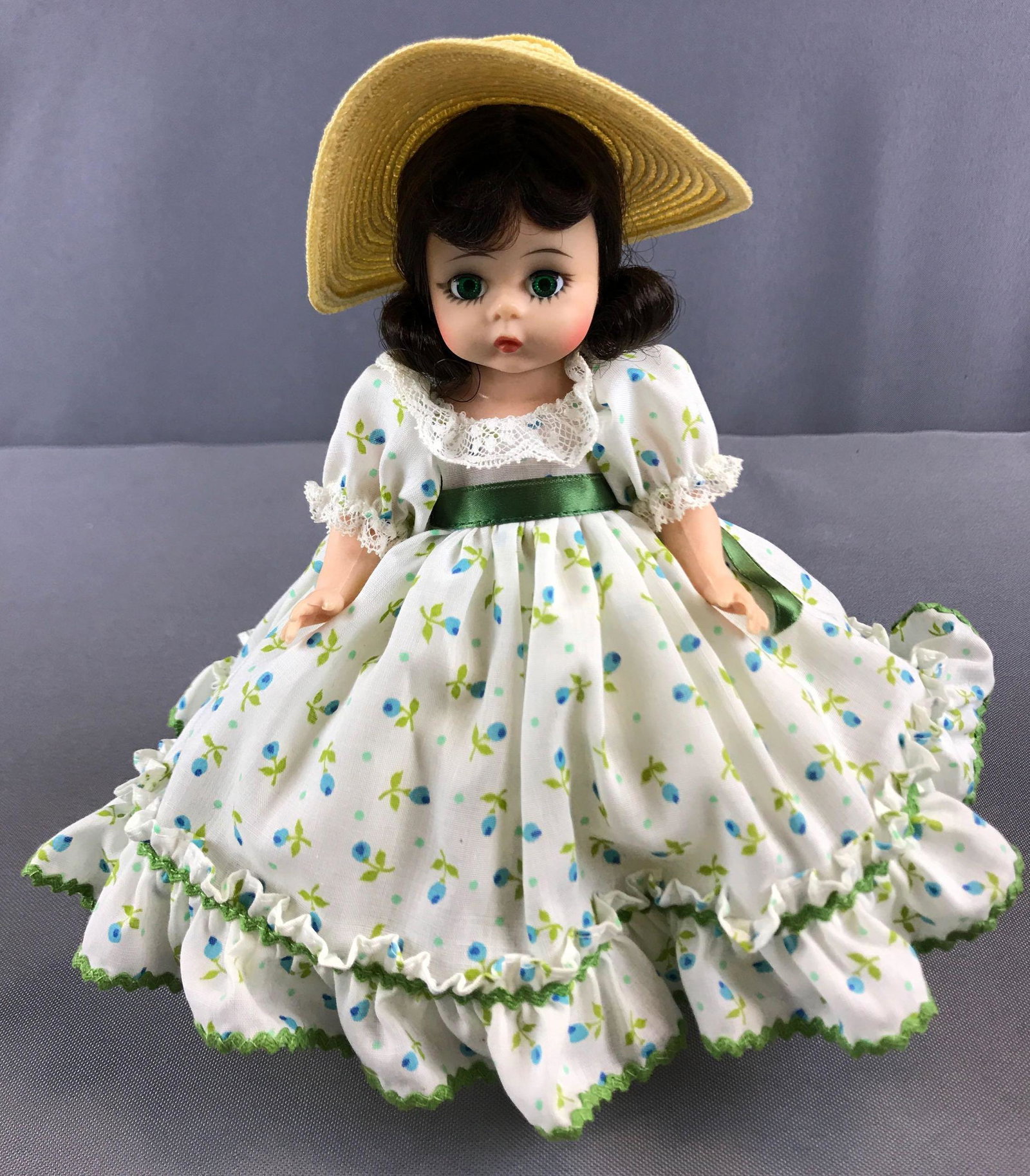 Madame Alexander Scarlett With Blue Floral Dress Doll