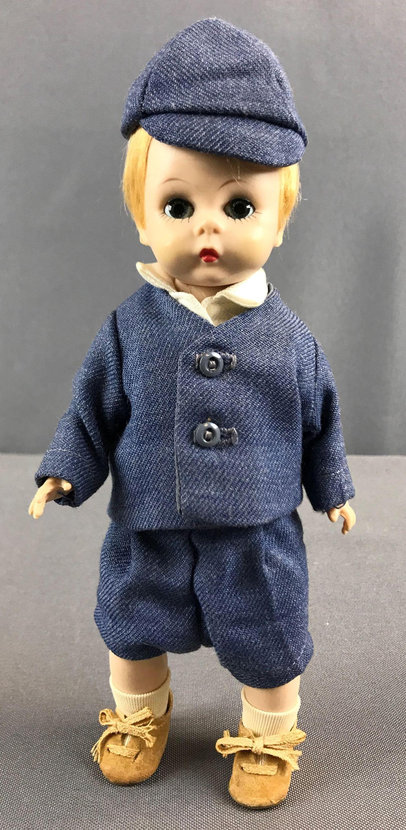 Madame Alexander Prince Charles soll: 8 inches tall, bent knee walker. 1957, no box