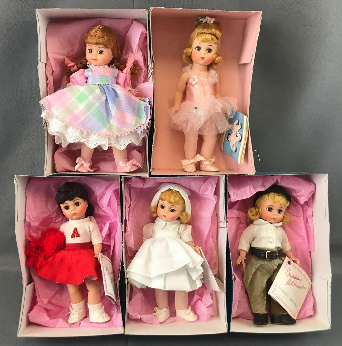 Group of 5 Madame Alexander Miniature Showcase and (1 of 5)