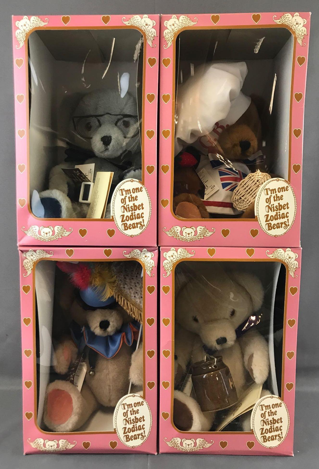Group of 4 1984 Nisbet Zodiac Bears (1 of 10)
