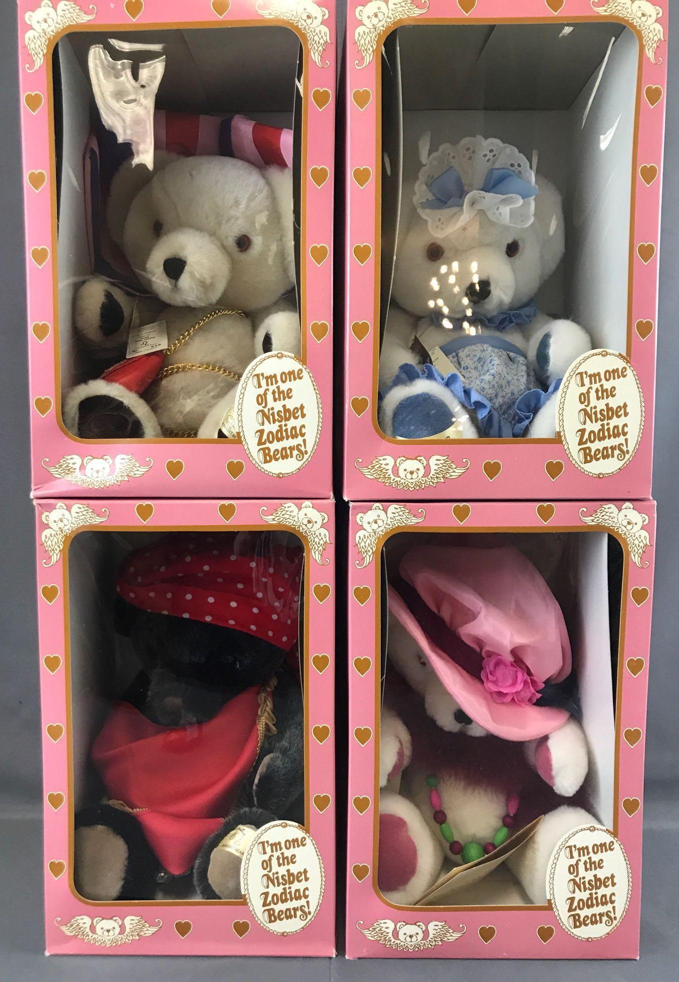 Group of 4 1984 Nisbet Zodiac Bears (1 of 10)
