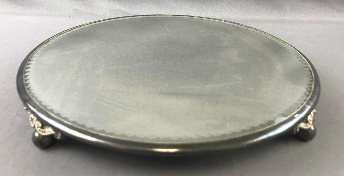 Vintage Rockford Silver Plate mirrored footed tray (1 of 4)