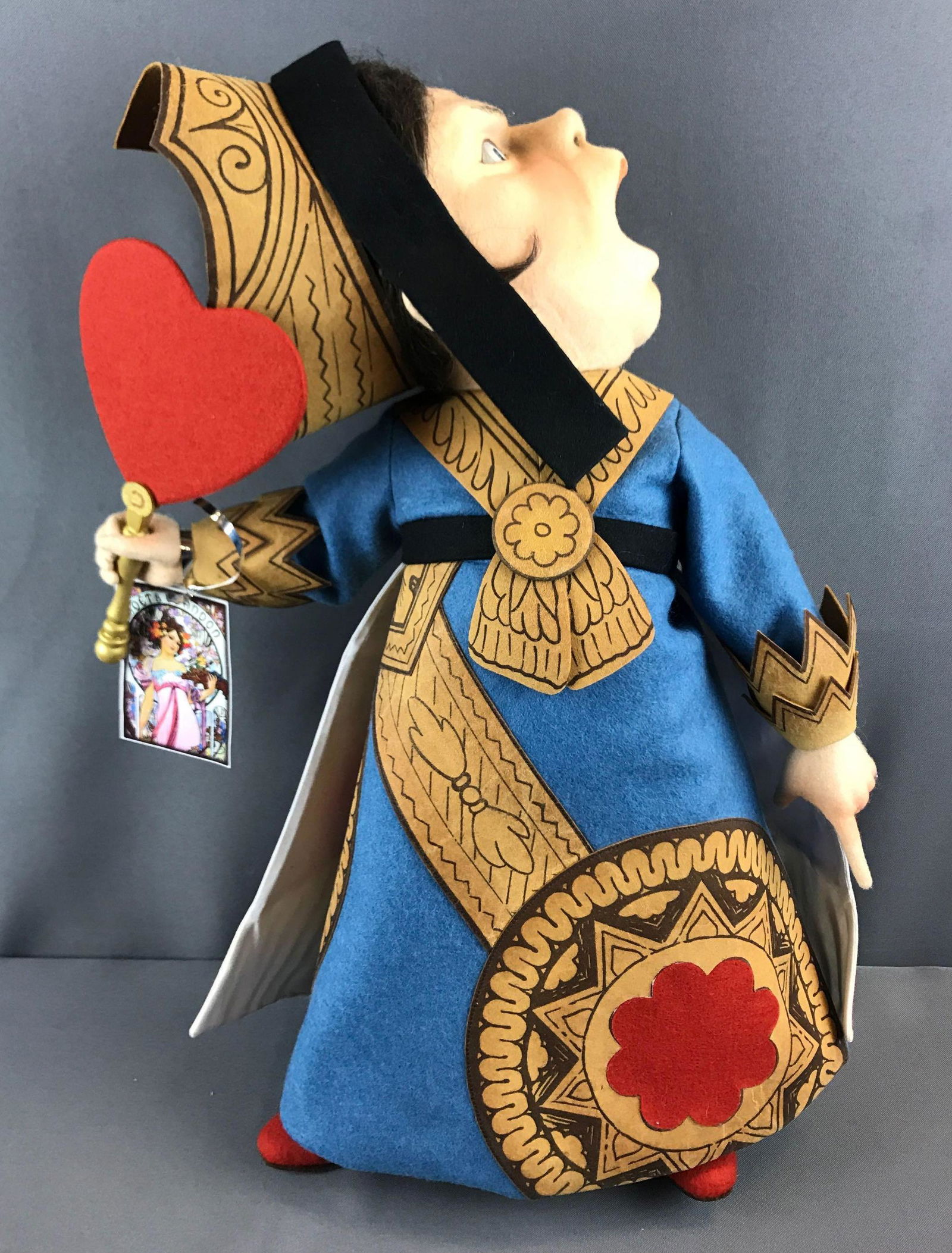 Queen of Hearts Felt R John Wright Doll (1 of 5)