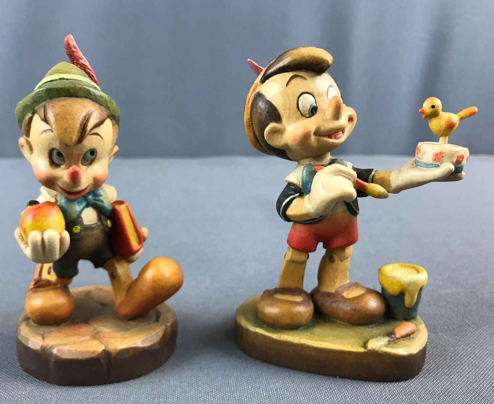 ANRI Disney Pinocchio wood figurines in original boxes (1 of 6)