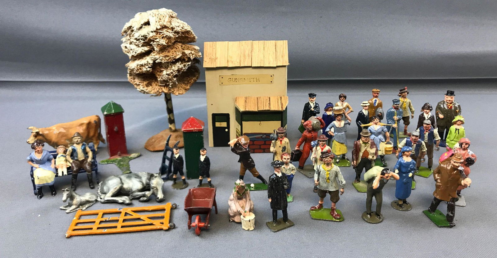 Group of Vintage Painted Lead Figures and other pieces (1 of 5)