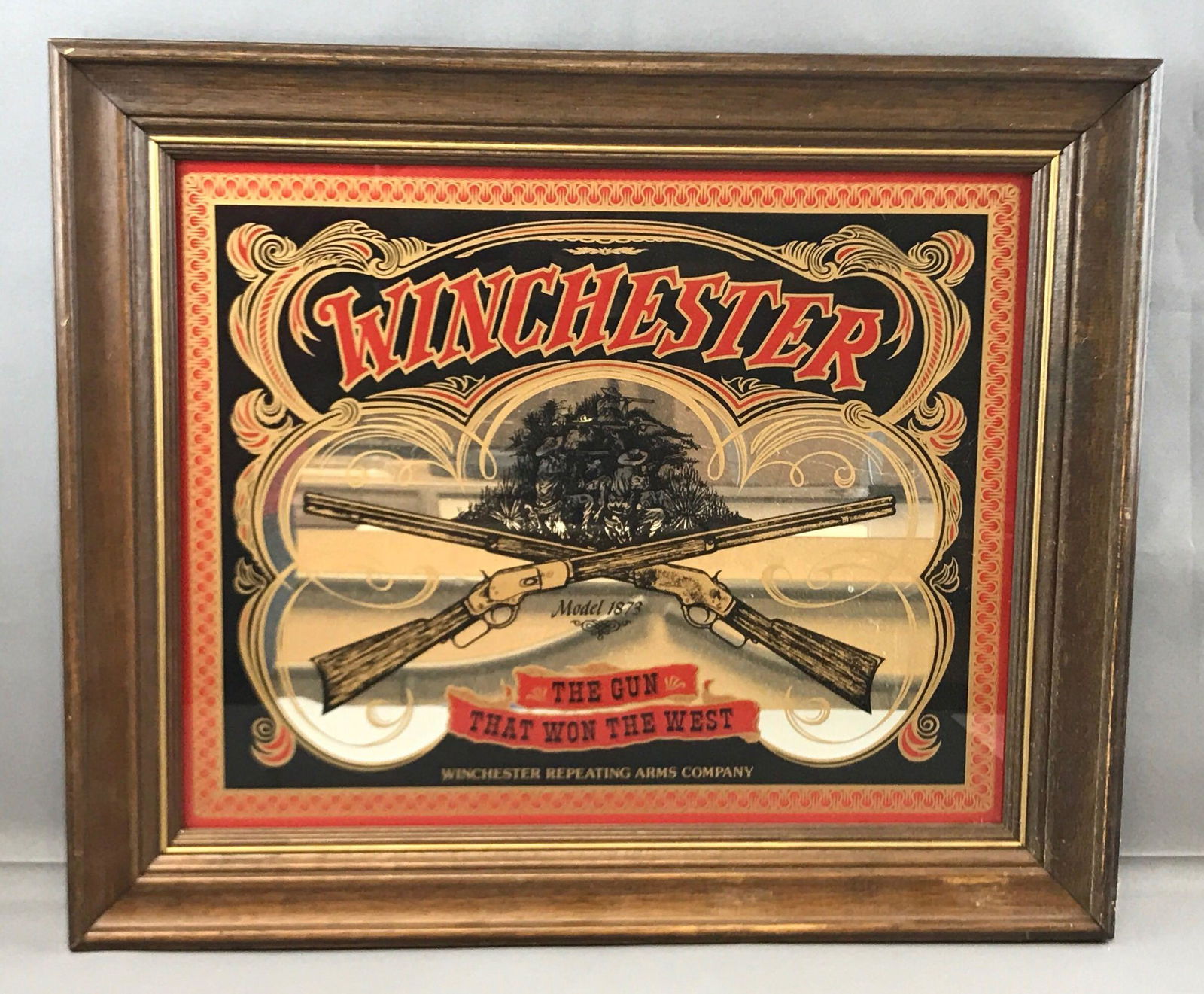Vintage Winchester Advertising Mirror (1 of 4)