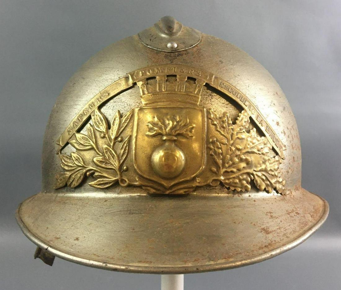 Vintage Metal Firefighters Helmet (1 of 6)